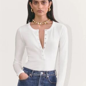 NWOT Everlane Luxe Rib Henley